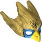 Mask Bird (Eagle) with Yellow Beak and Blue Eyes Print