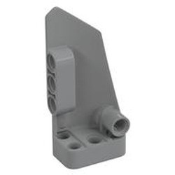 LEGO part  LEFT PANEL 3X7 in Medium Stone Grey/ Light Bluish Gray