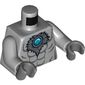 Torso Bare Chest with Muscles and Chi Orb Print, Light Bluish Gray Arms, Dark Bluish Gray Hands