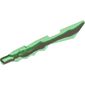 Weapon Sword with Jagged Edges and Marbled Trans-Brown Pattern