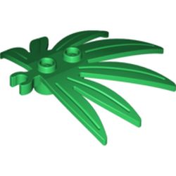Plant, Leaves 6 x 5 Swordleaf with Clip  (thick open O clip)