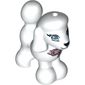 Animal, Dog, Poodle with Pink Collar, Blue Eyes, Black Nose and Mouth Print