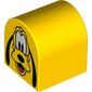 Duplo Brick 2 x 2 x 2 Curved Top with Pluto Print