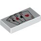Tile 1 x 2 with Playing Cards Four Aces Print