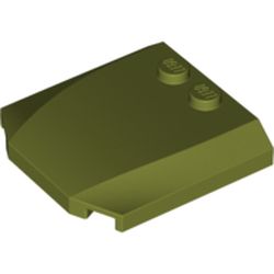 Slope Curved 4 x 4 x 2/3 Triple Curved with 2 Studs