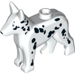 LEGO part 13257 DOG WITH DECO NO. 3 in White