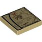 Tile 2 x 2 with Map of Lonely Mountain Print