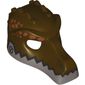 Mask Crocodile with Silver Lower Jaw Print