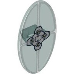 Shield Ovoid with Grip and Silver Mechanical Print