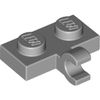 Light Bluish Gray Plate Special 1 x 2 with Clip Horizontal on Side
