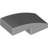 Light Bluish Gray Slope Curved 2 x 1 No Studs [1/2 Bow]