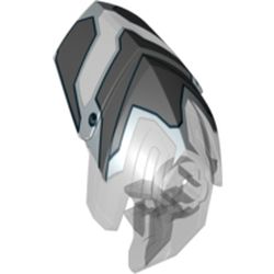 Large Figure Helmet / Visor with Clip with Clip with Face Guard Print