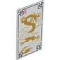 Glass for Window 1 x 4 x 6 with Dragon Print