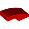 Red Slope Curved 2 x 1 No Studs [1/2 Bow]