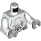 Torso Armour Snowtrooper with Printed Back Print, White Arms, Light Bluish Gray Hands