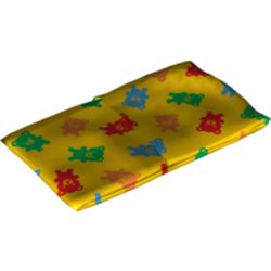 Duplo Sleeping Bag with Red, Orange, Green, and Blue Teddy Bears Print