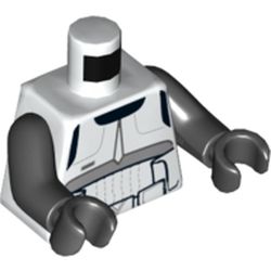 Torso Detailed Scout Trooper Armour Print, Black Arms and Hands