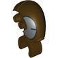 Minifig Head Special, Mechanical with Dark Bluish Gray and Black Print (FA-4 Pilot Droid)