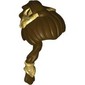 Hair Long Braided Ponytail with Gold Adornments Print (Leia)