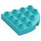 Duplo Plate Round Corner 4 x 4