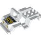 Duplo Car Body Jeep with Headlights, Zebra Stripes and Yellow 'ZOO' Print