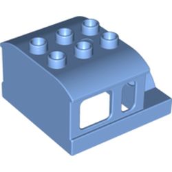 Duplo Train Steam Engine Cabin Roof 2 x 3 Studs
