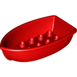 LEGO part BOAT 4X7 in Bright Red/ Red