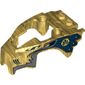 Fairing, Fly Wheel, Lion Shape with Gray Mane and Dark Blue Feathers Print