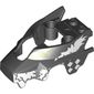 Fairing, Fly Wheel, Wolf Shape with White Checkerboard and Skunk Markings Print
