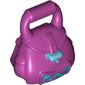 Bag / Rucksack (School) with Medium Blue Buckle and Star Print