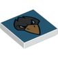 Tile 2 x 2 with Raven Head Print