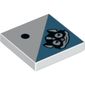 Tile 2 x 2 with 1 Black Dot and Skunk Head Print