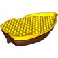 Duplo Boat Hull 10 x 18 with Reddish Brown Bottom [Complete Assembly]