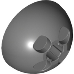 LEGO part  BALL 3M, 1/2 in Dark Stone Grey / Dark Bluish Gray