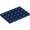 Dark Blue Plate 4 x 6