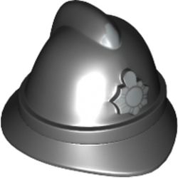 Helmet, Police with Silver Badge Print