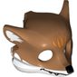 Mask Fox / Skunk, Black Face Details and White Ears Print