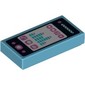 Tile 1 x 2 with Smart Phone with Phone, Mail, Speech Bubble, Star, Flower, Note, Play Button and Sound Level Print