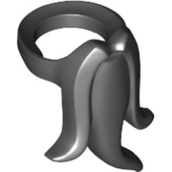 LEGO part 93069 MINI BEARD, NO. 10 in Black