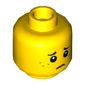 Minifig Head Tommy / Wade / Boy / Girl, Freckles, Smile / Worried Print
