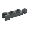 Dark Bluish Gray Plate Special 1 x 2 with 5.9mm Towball Socket and Towball