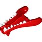Creature Body Part, Dragon Head Lower Jaw with Round Hole on Front and White Teeth Print