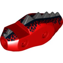 Creature Body Part, Dragon Torso with Black Dorsal Scales Pattern