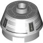 Brick Round 2 x 2 Truncated Cone with White Droid Print (R4-G0)