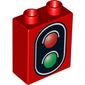 Duplo Brick 1 x 2 x 2 with Bottom Tube, Traffic Signal Double Print