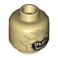 Minifig Head Mouth of Sauron, Wrinkles, Mouth with Pointed Teeth Print [Hollow Stud]