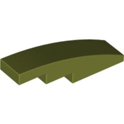 LEGO part 10011153 BRICK WITH BOW 1X4 in Olive Green