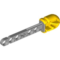 Projectile, Technic Competition Arrow, Liftarm Shaft with Hollow Yellow Rubber End