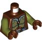 Torso Armor and Robe Jedi Knight Print, Olive Green Arms, Reddish Brown Hands