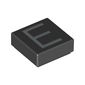 Tile 1 x 1 with letter Capital E Print